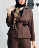 کت و شلوار زنانه شیک و مجلسی رنگ سبز